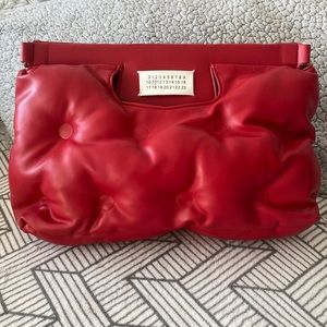 NWOT 💋 Glam Slam Clutch Red matelassé clutch bag